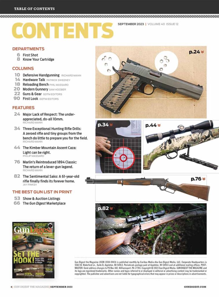 Gun Digest Magazine September 2023 – GunDigest Store