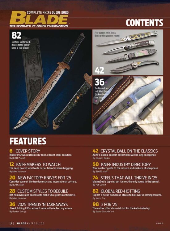 Blade Compete Knife Guide 2025 TOC Ed